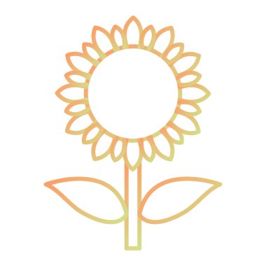 çiçek simgesi vektör illüstrasyonu