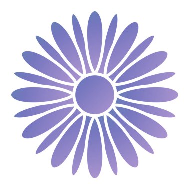 Çiçek ikonu. Web için çiçek vektör simgelerinin basit çizimi