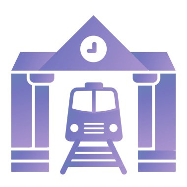 tren simgesi vektör illüstrasyonu