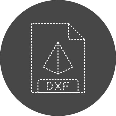 DXF file format. web icon simple design 