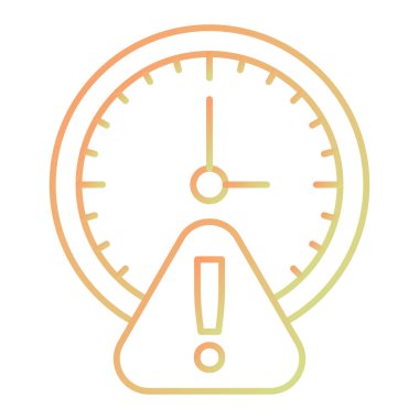 Saat simgesi vektör illüstrasyonu