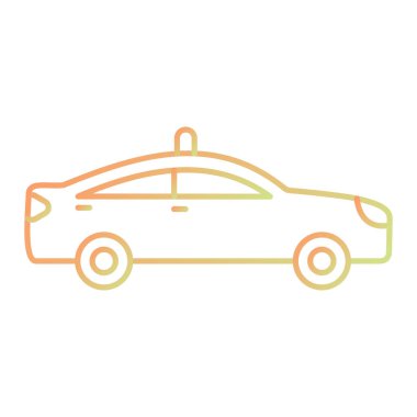 araba simgesi vektör illüstrasyonu