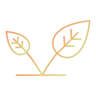 Yaprak ikonu vektör illüstrasyonu