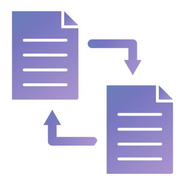 dosya belgesi düz simgesi, vektör, illüstrasyon