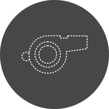 whistle icon, simple web illustration