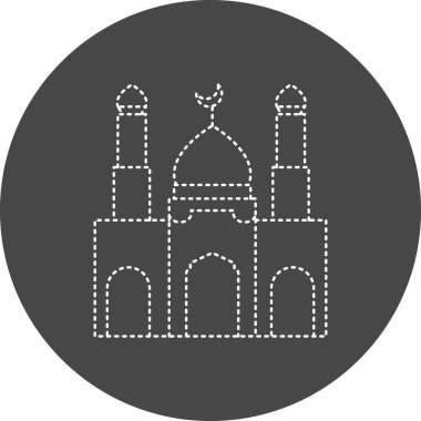 Cami. Web simgesi basit illüstrasyon