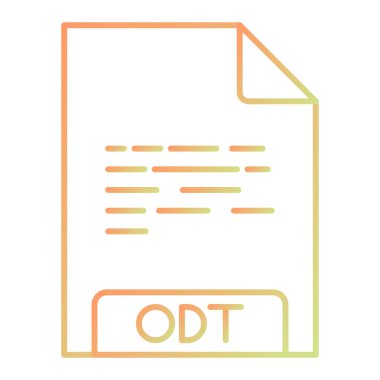 dosya biçimi simgesi, vektör illüstrasyonu