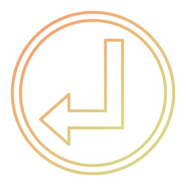 Modern b 'nin vektör illüstrasyonunda okun eksik simgesi