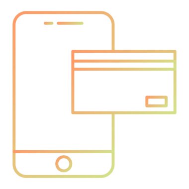 Kredi kartıyla. Basit resimleme