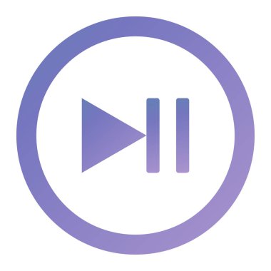 media icon. vector style is flat iconic symbol with rounded angles, violet color, white background.