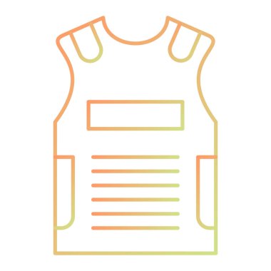 vest icon on white background for web