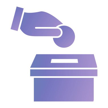 box with a gift icon. flat design style.