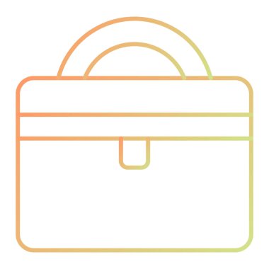 evrak çantası ikonu vektör illüstrasyonu