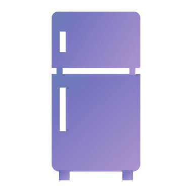 Modern buzdolabı simgesinin vektör çizimi