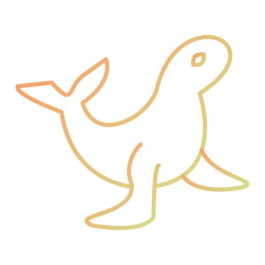 kuş simgesi vektör illüstrasyonu