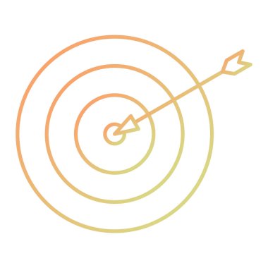 hedef simge vektör illüstrasyonu