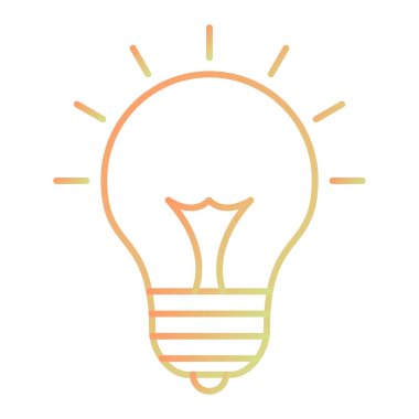 ampul simgesi vektör illüstrasyonu