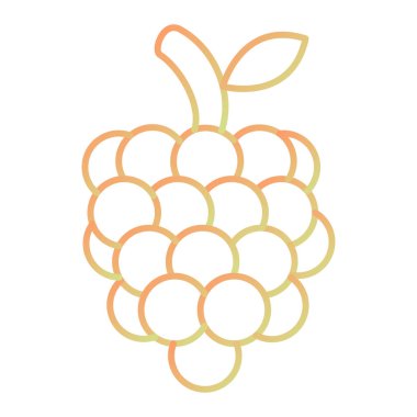 üzüm ikonu vektör illüstrasyonu