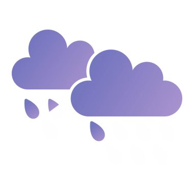 cloud icon. flat illustration of weather vector icons isolated on white background