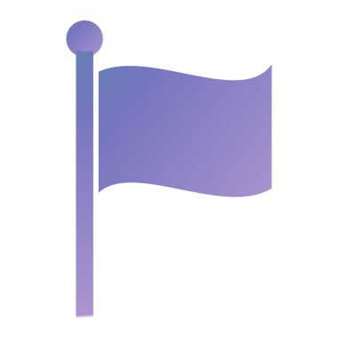 Bayrak. Web simgesi vektör illüstrasyonu