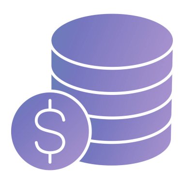 dolar paraları düz kutsal kişilerin resmi, vektör çizim