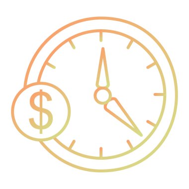 Zaman yönetimi simgesi vektör illüstrasyonu