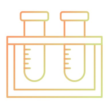 test tübü ikon vektör çizimi