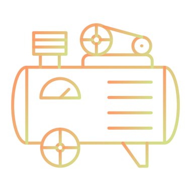 Araba taşıma ikonu vektörü. İnce çizgi işareti. izole edilmiş sınır sembolü çizimi