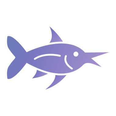 Balık ikonu. ağ için köpekbalığı vektör simgelerinin karikatür çizimi