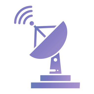 uydu anten simgesi. Web için anten vektör simgelerinin düz çizimi