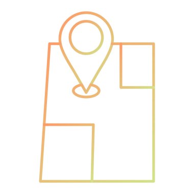 vector illustration of navigation map icon