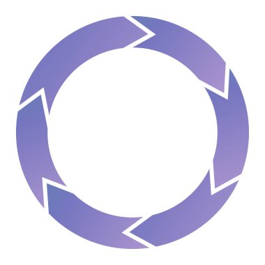 Çember döndürme simgesi. vektör illüstrasyonu