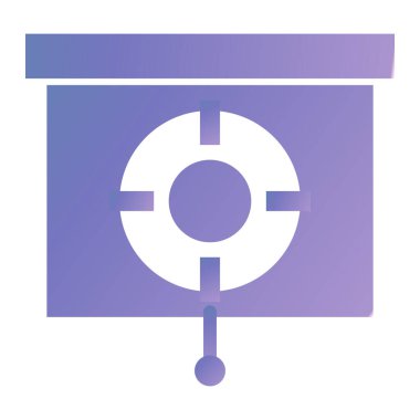 hedef simge vektör illüstrasyonu