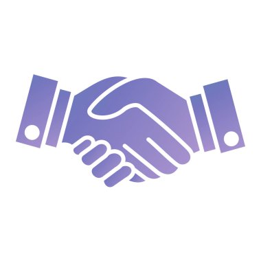 handshake icon, vector illustration. flat design style