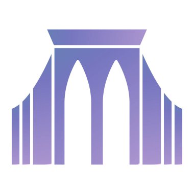 arch icon. simple illustration of gate vector symbol for web