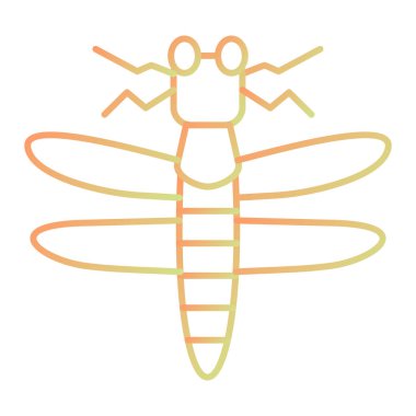 şirin böcek simgesi, vektör illüstrasyonu