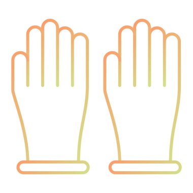 Eldiven ikonu. vektör illüstrasyonu