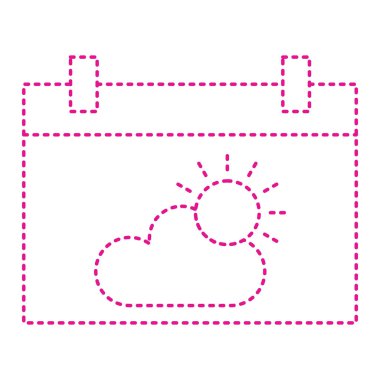 Takvim simgesi vektör illüstrasyonu