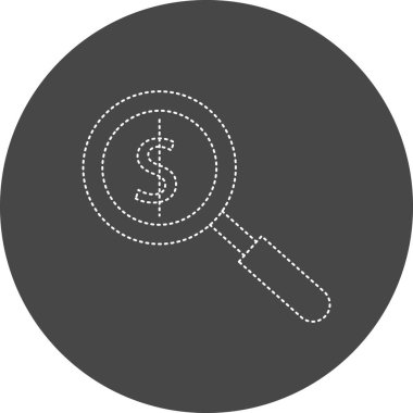 Arama simgesinin vektör illüstrasyonu