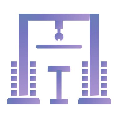 Bina. Web simgesi basit illüstrasyon