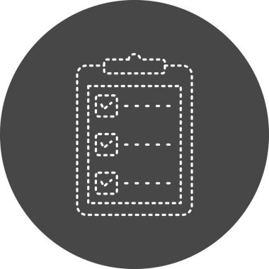 Checklist icon, vector illustration simple design