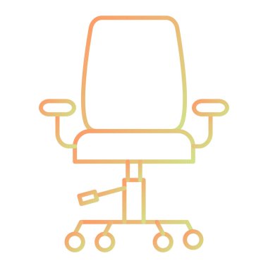 Ofis koltuğu ikonu. vektör illüstrasyonu