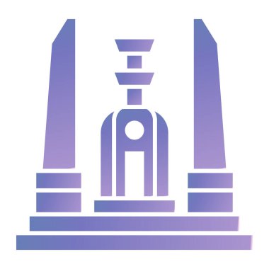 Moda tarzı izole edilmiş arka planda kilise simgesi