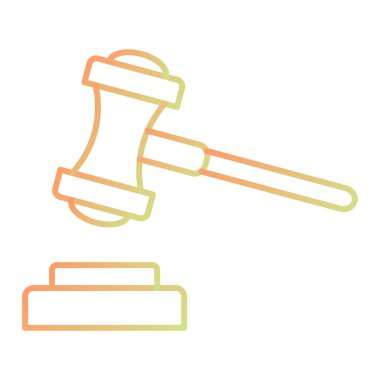 açık artırma çekiç ikonu vektör illüstrasyon tasarımı