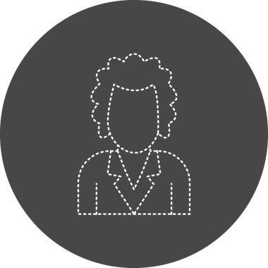 person Scientist. web icon vector illustration