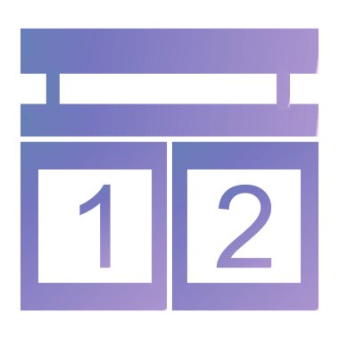 Takvim. Web simgesi basit tasarım