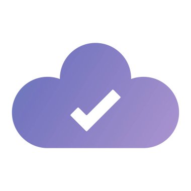 bulut simgesi, vektör illüstrasyonu