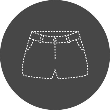 Şort. Web simgesi basit tasarım