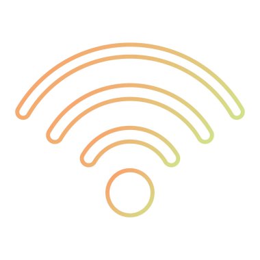 wifi signal icon. flat design style. vector illustration.