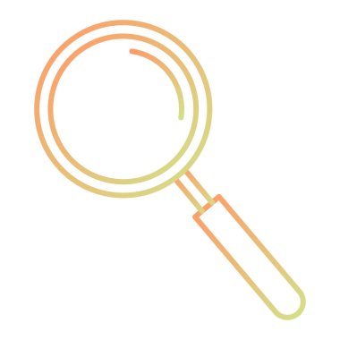 Büyüteç simgesi. vektör illüstrasyonu